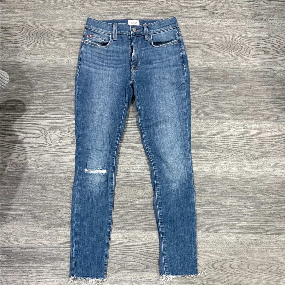 Hudson Jeans Women's Distressed Blue Skinny Jeans